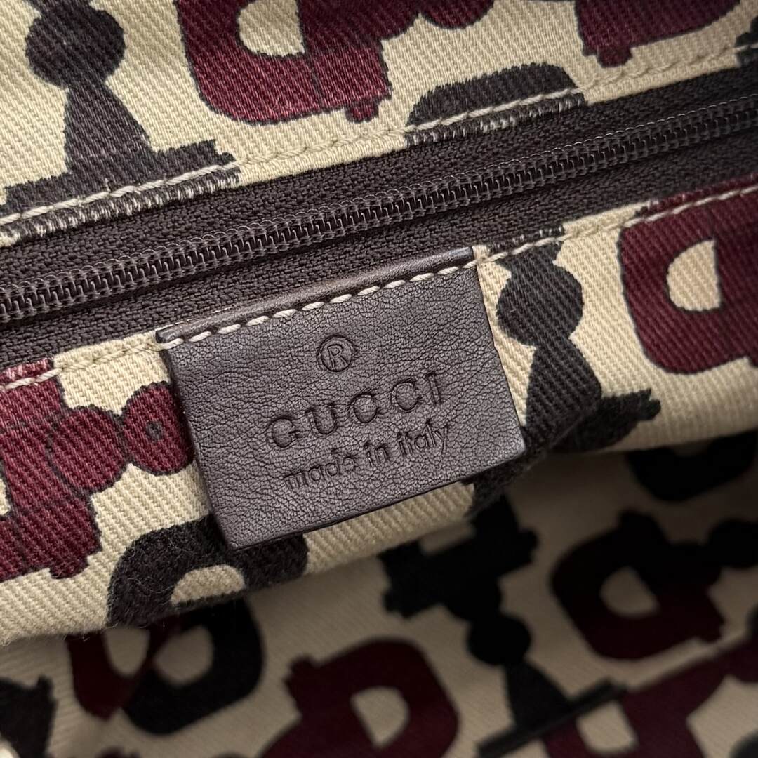 Gucci Guccissima Abbey Brown Shoulder Bag