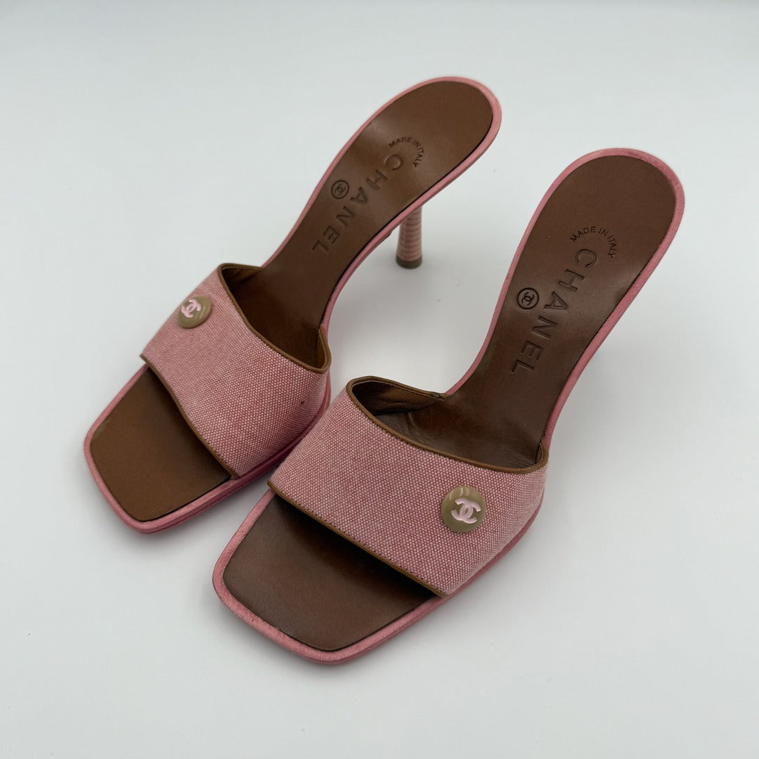 Chanel Travel Line Pink Kitten Heels