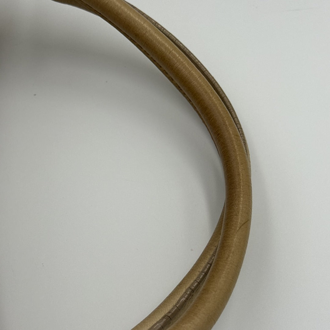 Miu Miu Hobo Leather Beige Shoulder Bag