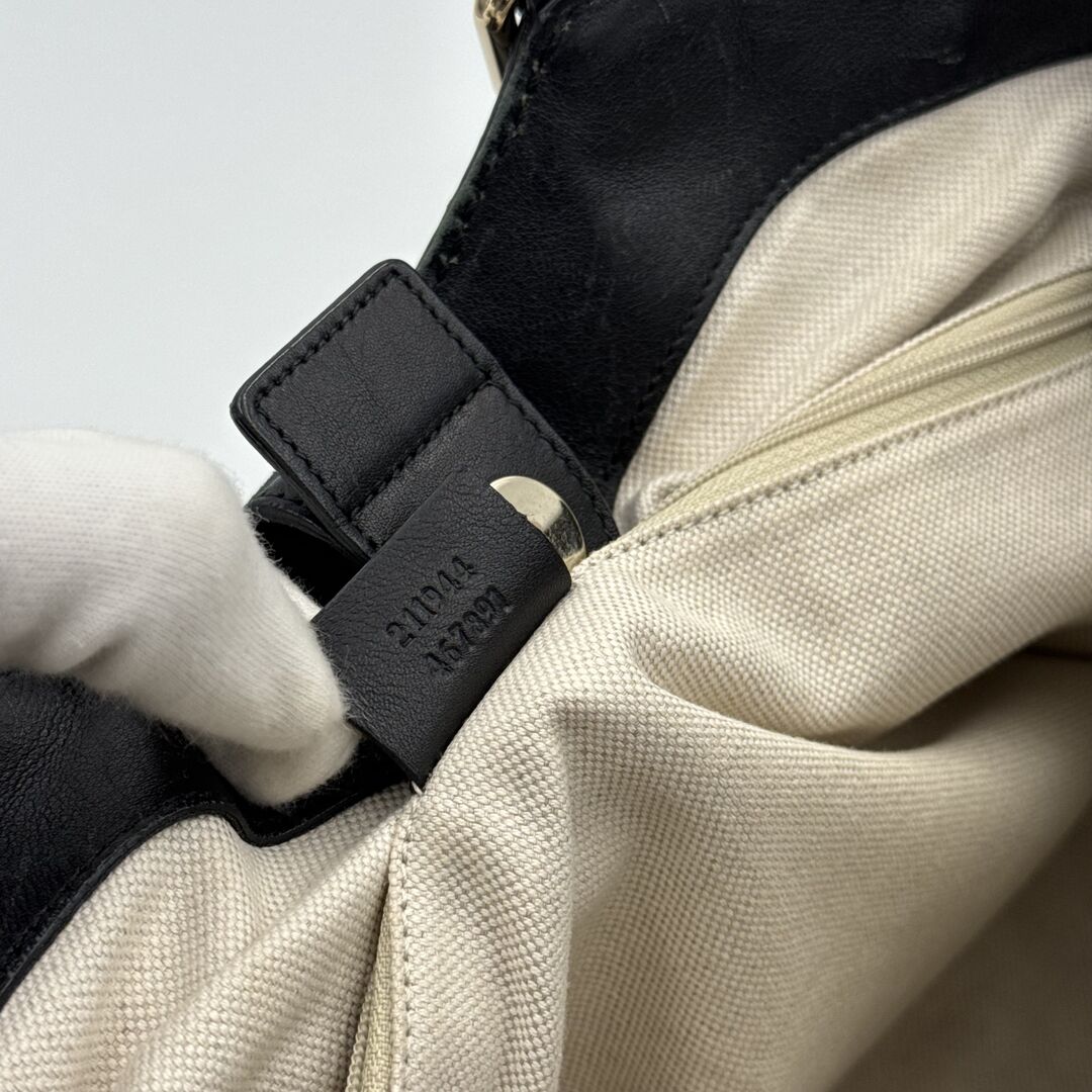 Gucci Guccissima Sukey Leather Black Tote Bag