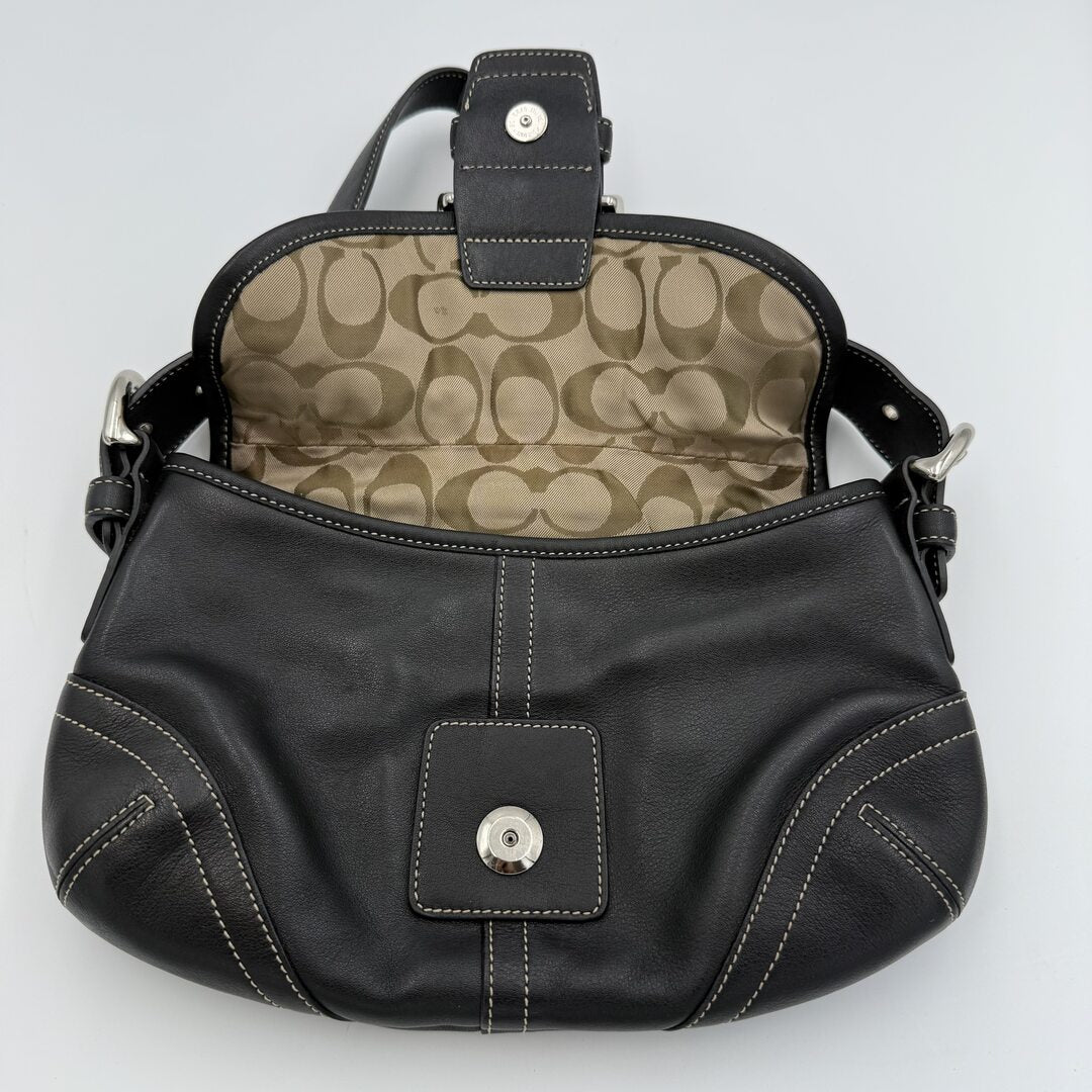 Coach Soho Leather Black Mini Shoulder Bag