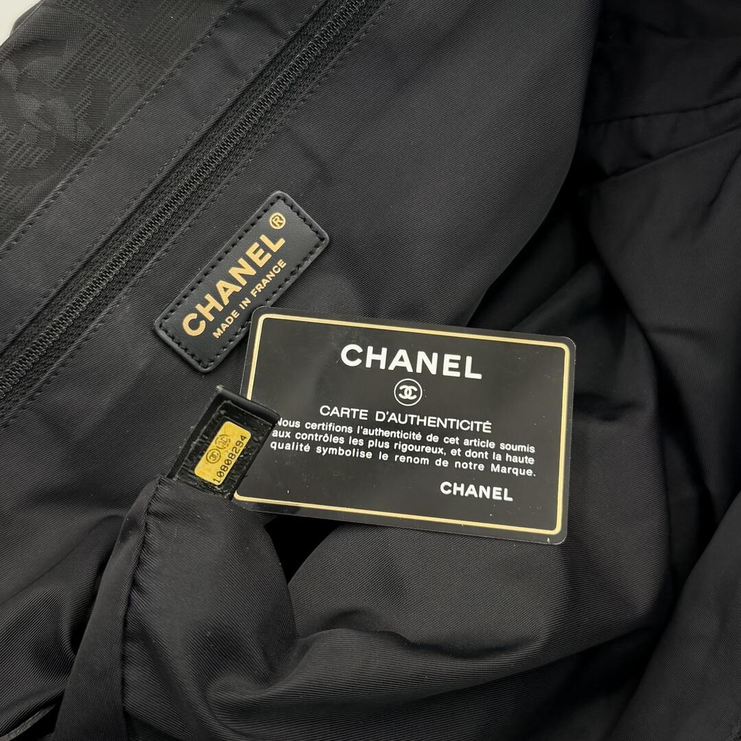 2005 Chanel CC Travel Line Black Tote Bag