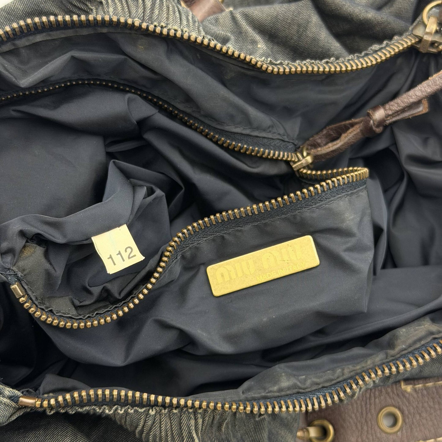 Archive Miu Miu Denim Shoulder Bag