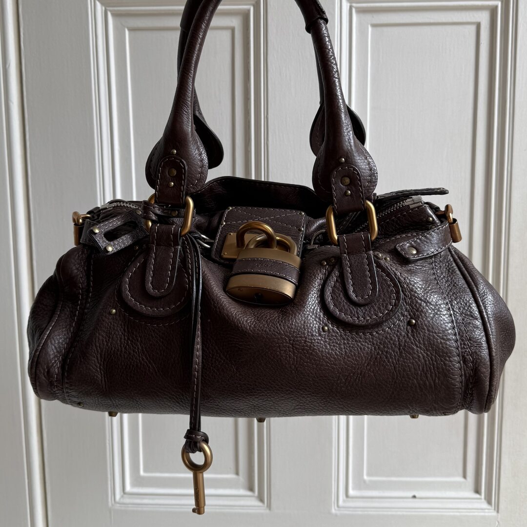 Chloe Paddington Leather Dark Brown Shoulder Bag