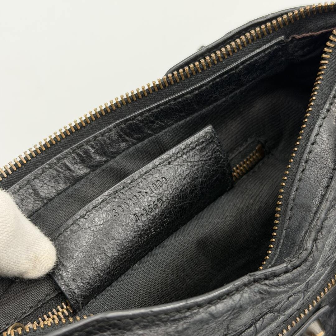 2013 Balenciaga The Mini City Leather Black Bag