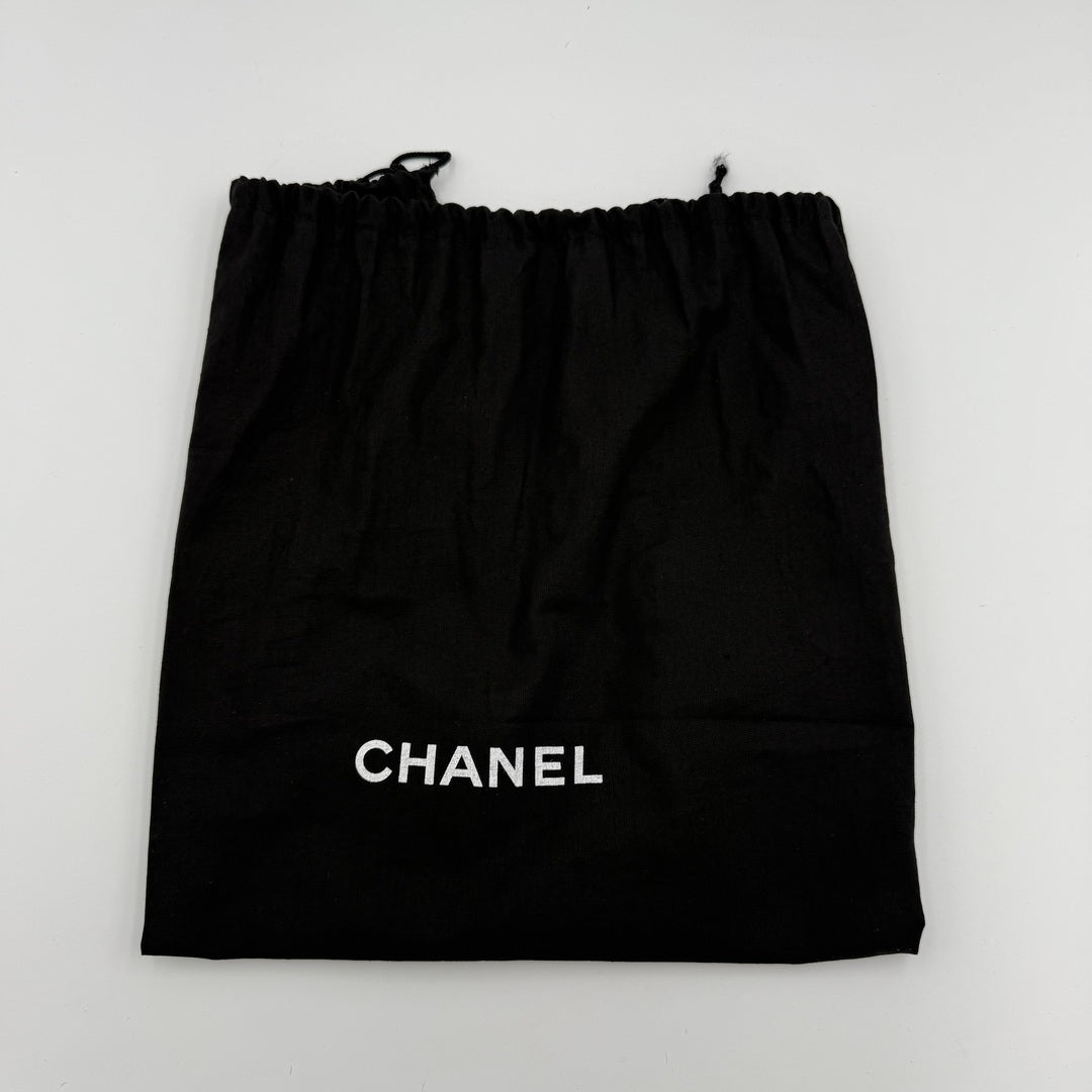 2002 Chanel CC Surpique Wild Stitch Black Leather Handbag