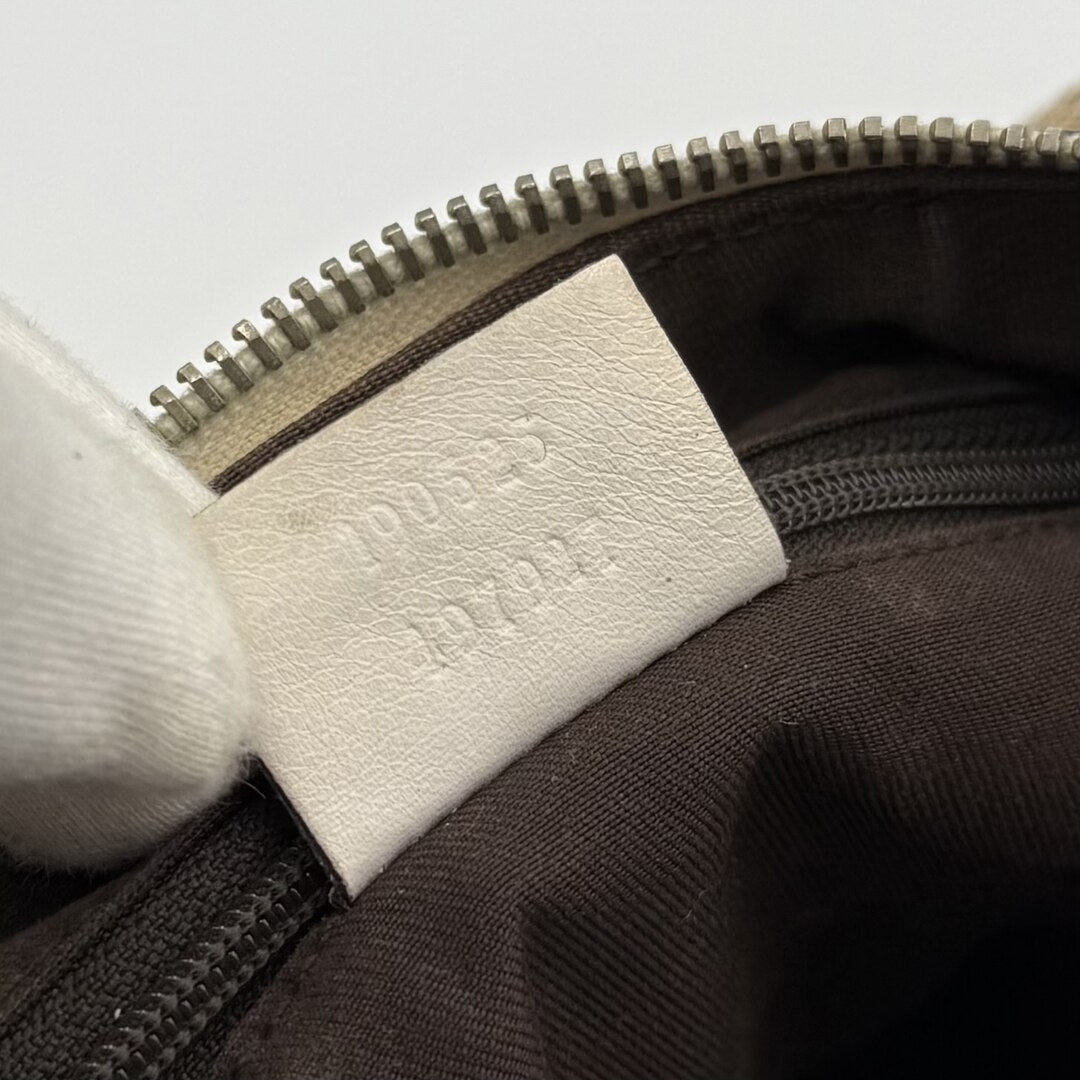 Gucci GG Canvas Abbey White Shoulder Bag