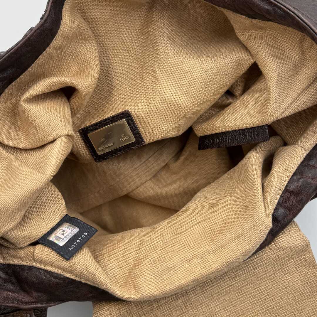 Fendi Zucca Spy Brown Handbag