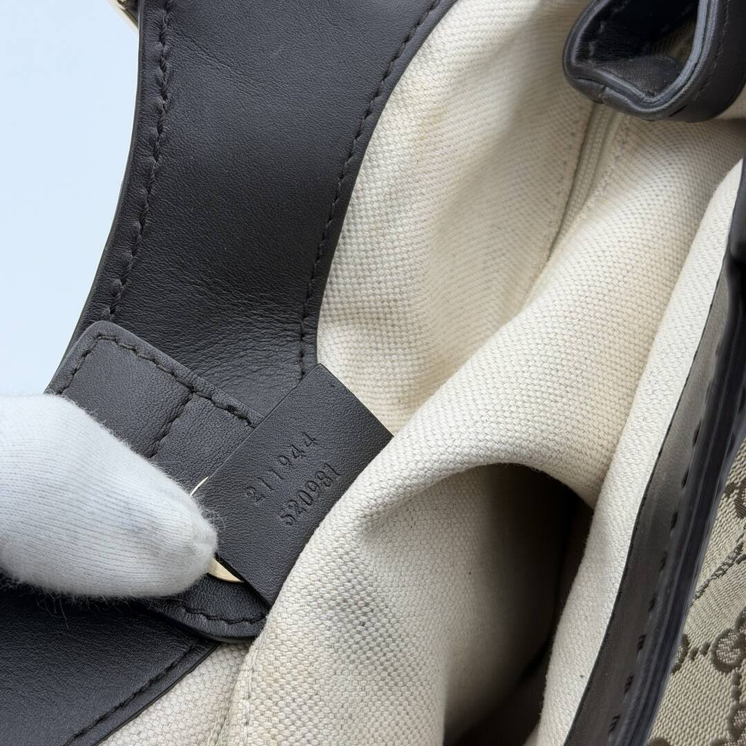 Gucci GG Canvas Sukey Brown Tote Bag