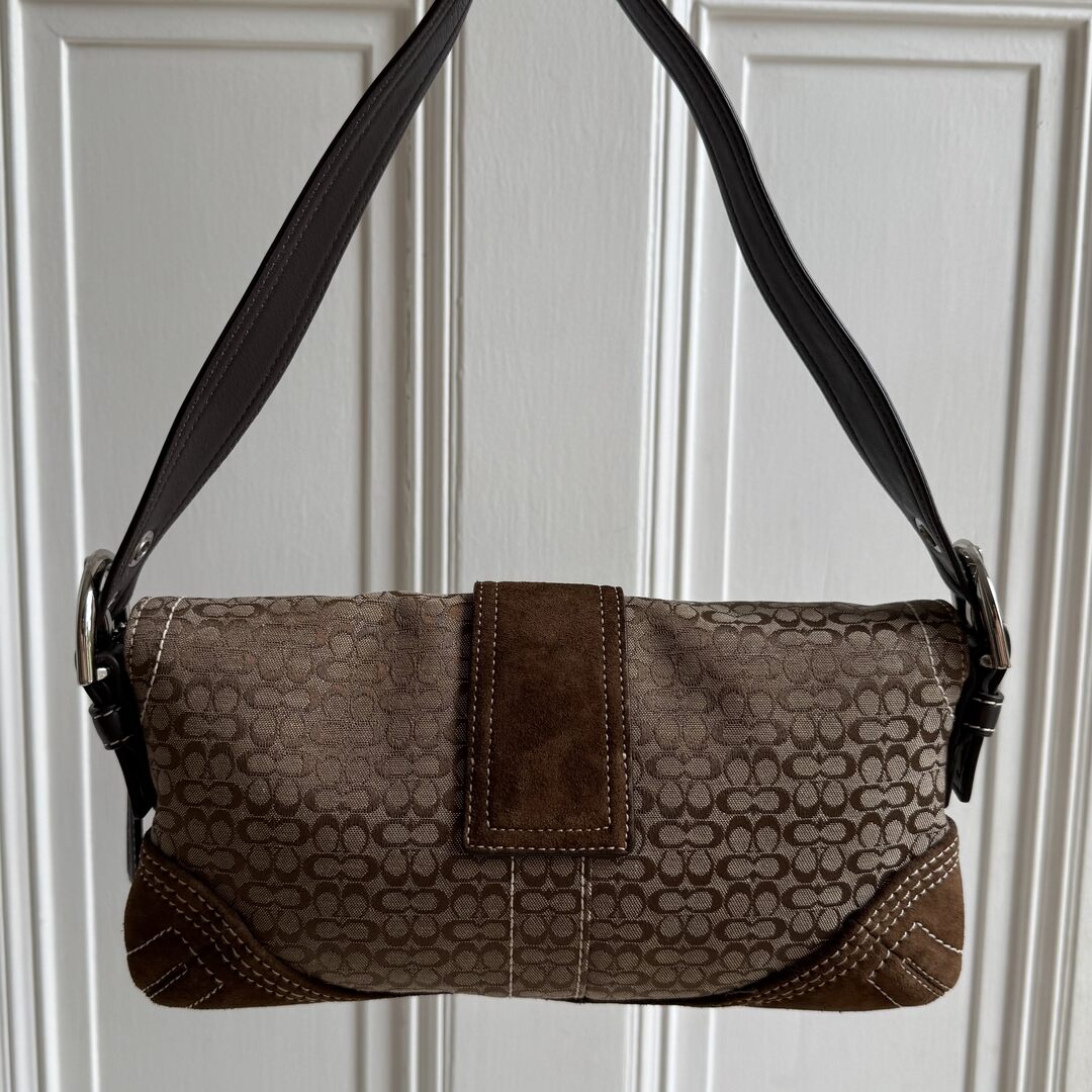 Coach Signature Mini Soho Brown Shoulder Bag