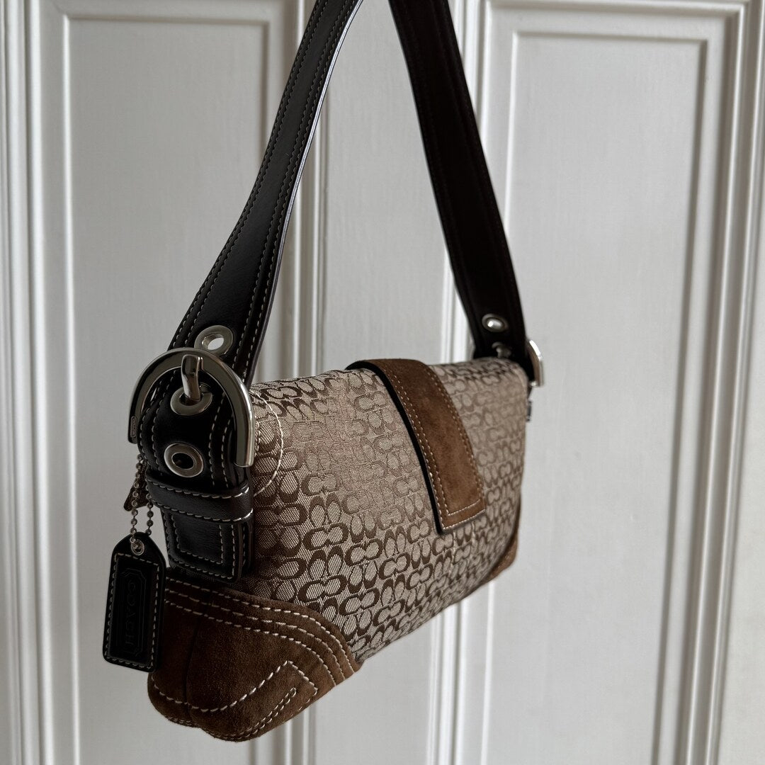 Coach Signature Mini Soho Brown Shoulder Bag