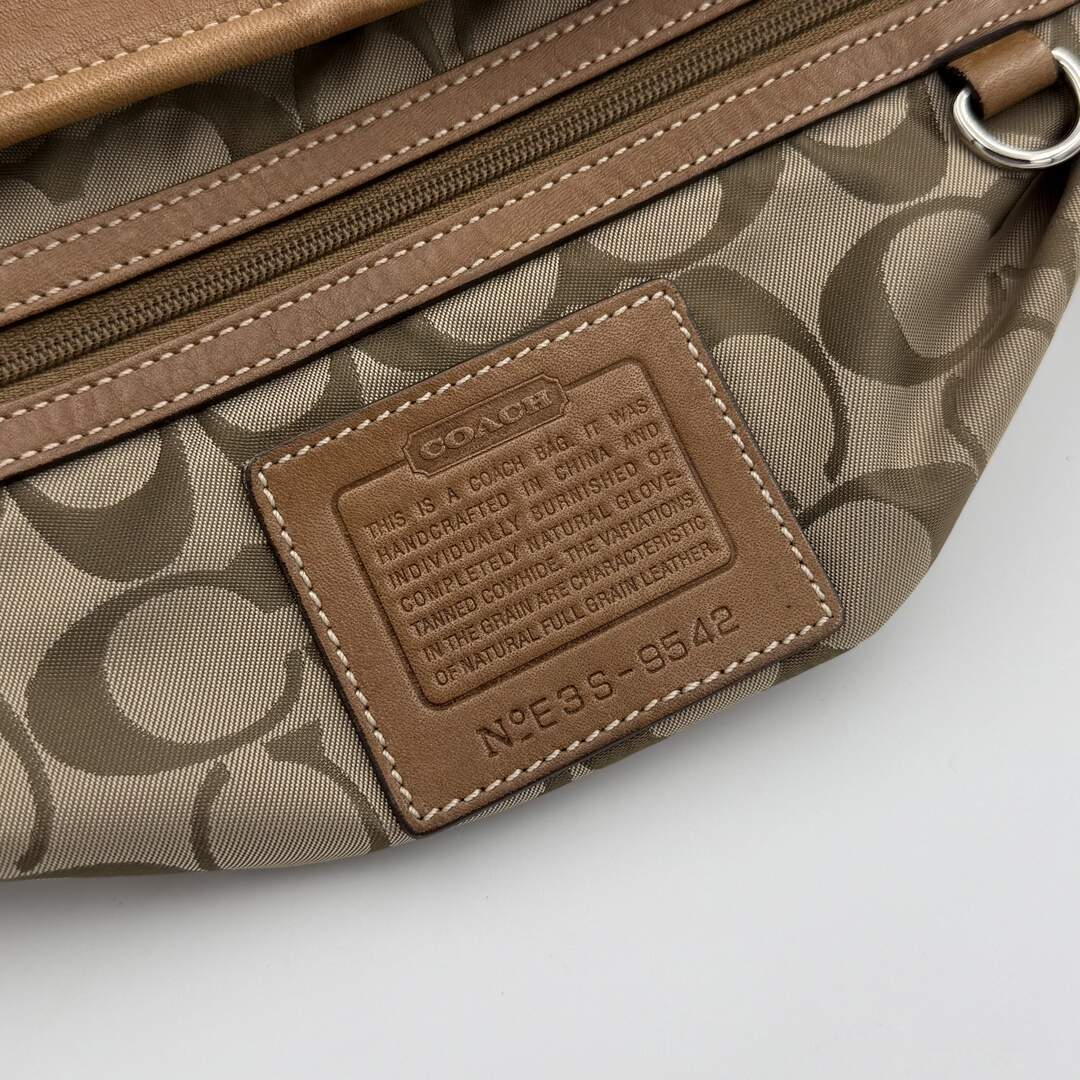 Coach Croissant Leather Brown Shoulder Bag