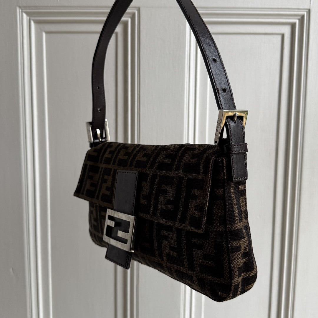 Fendi Mamma Baguette Zucca Shoulder Bag