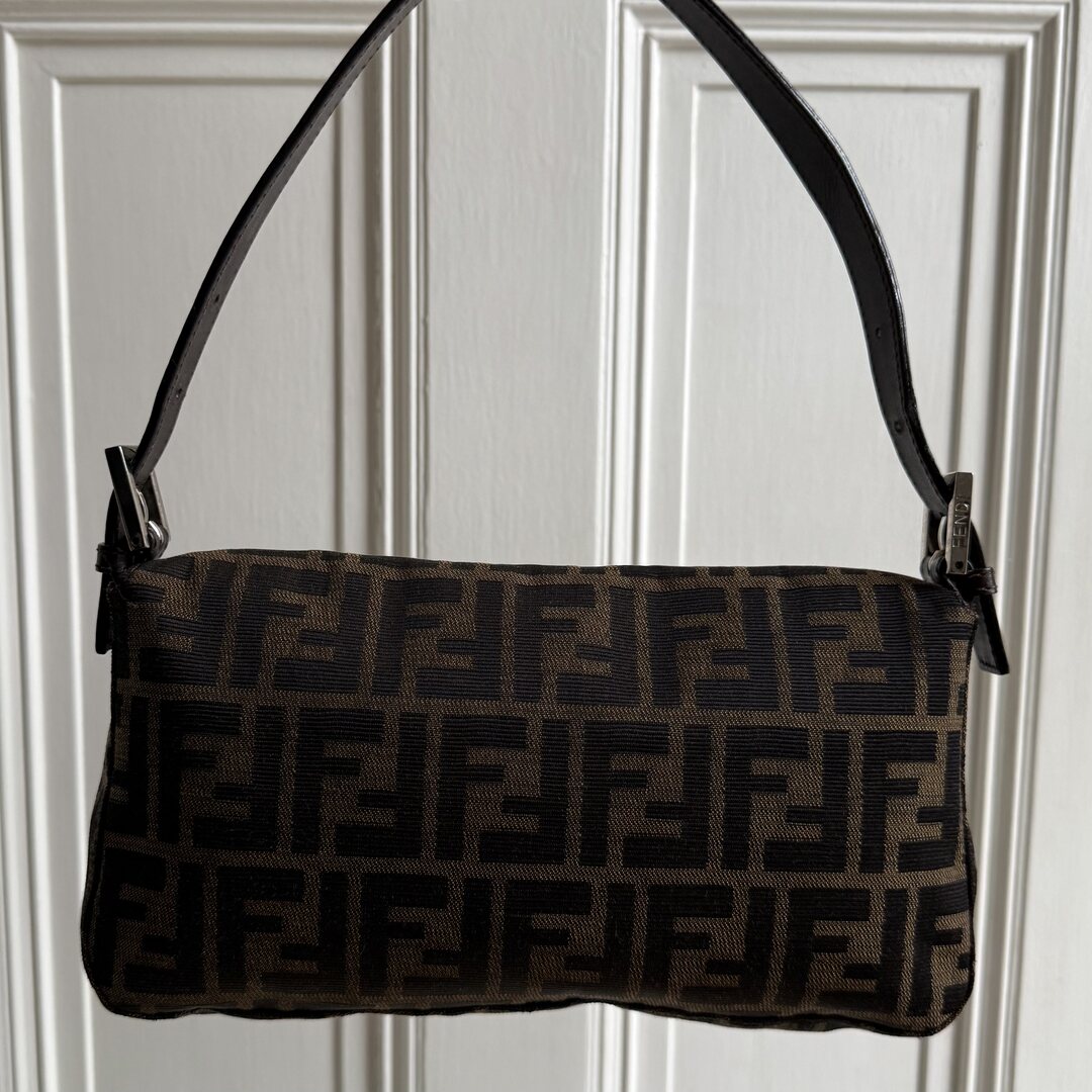 Fendi Mamma Baguette Zucca Shoulder Bag