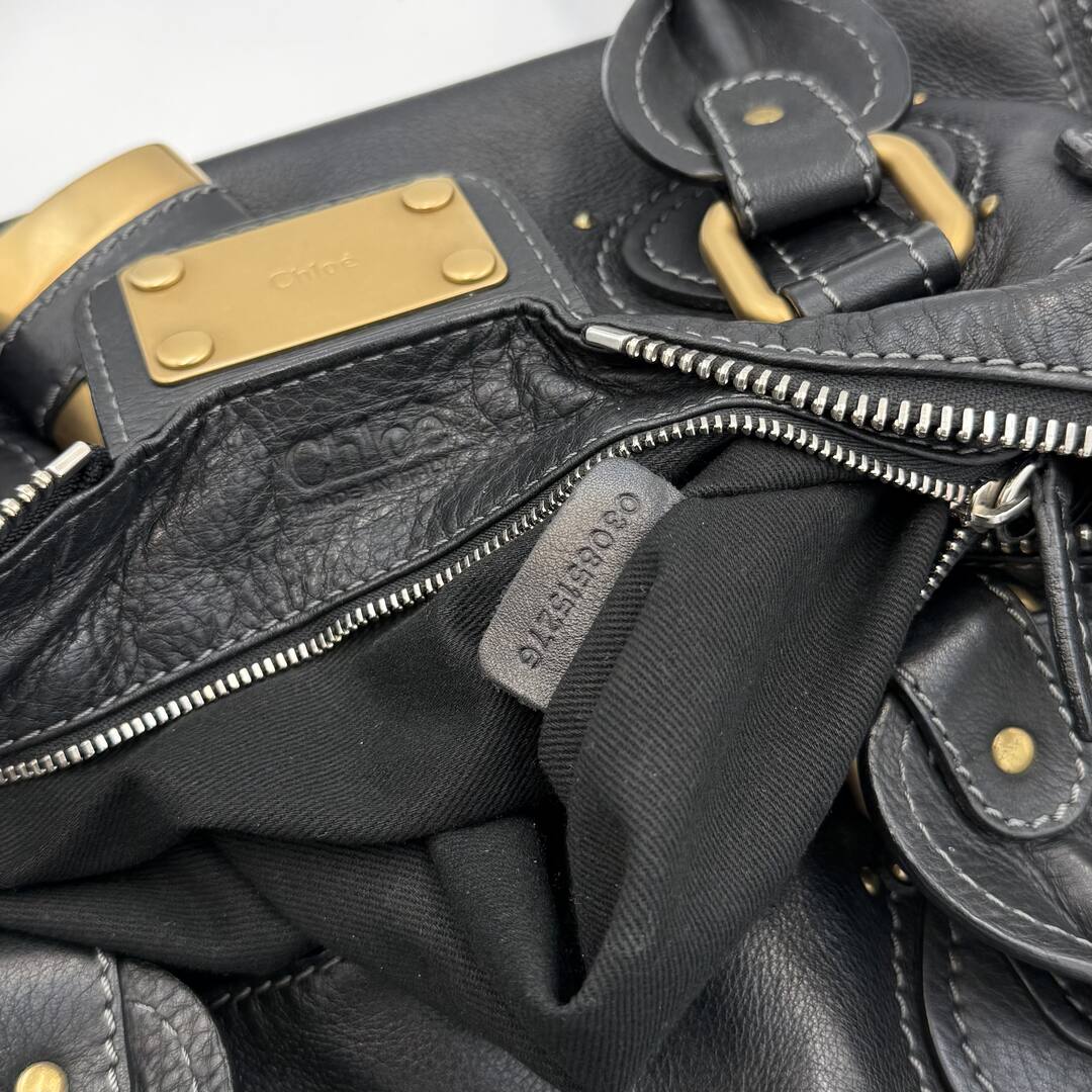 Chloe Paddington Leather Black Handbag