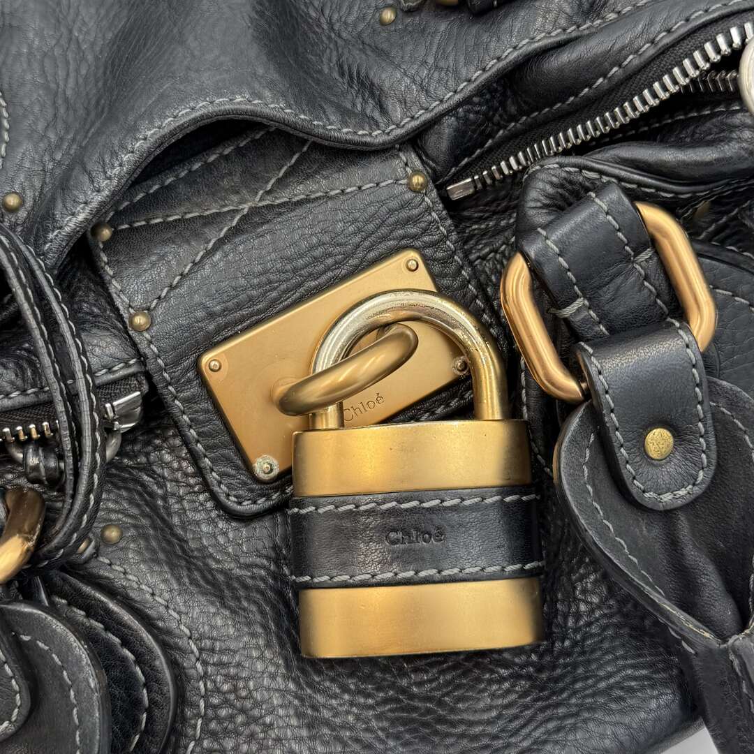 Chloe Paddington Leather Black Handbag
