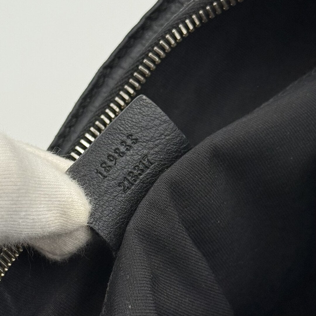 Gucci Abbey Leather Black Shoulder Bag