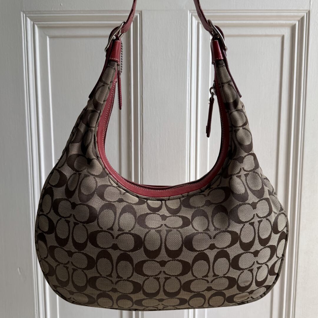 Coach Signature Red Shoulder Bag