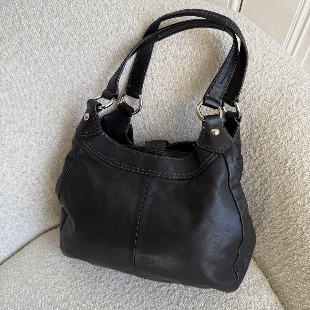 Coach Soho Hobo Leather Black Shoulder Bag