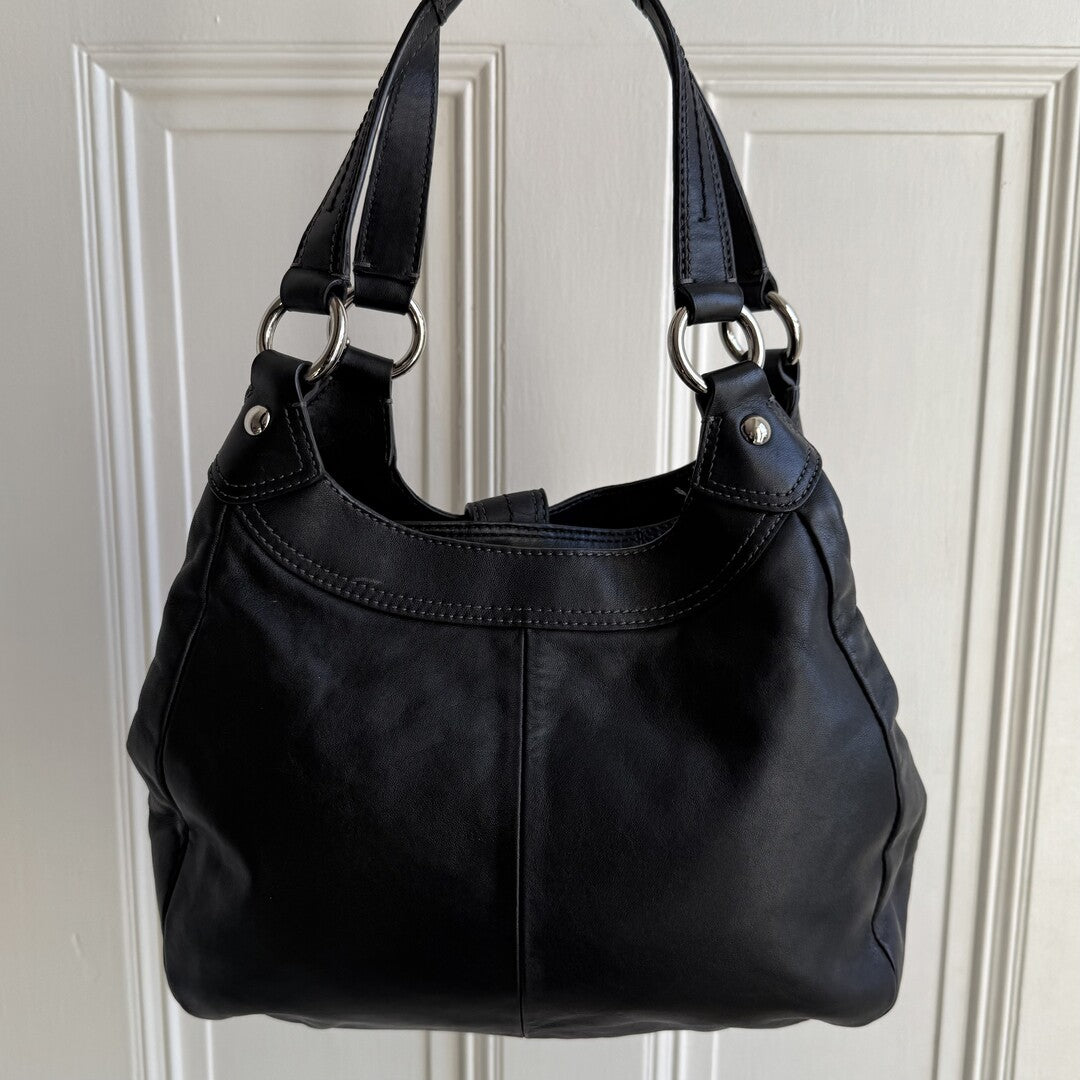 Coach Soho Hobo Leather Black Shoulder Bag