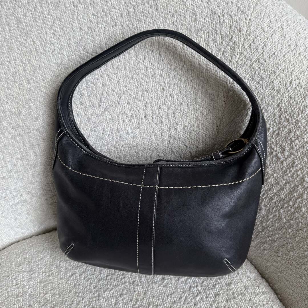 Coach Mini Ergo Hobo Leather Black Shoulder Bag
