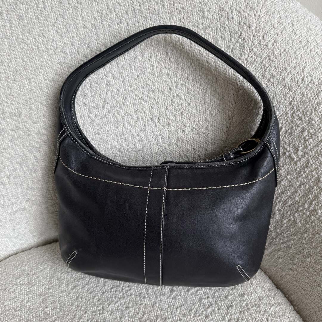 Coach Mini Ergo Hobo Leather Black Shoulder Bag