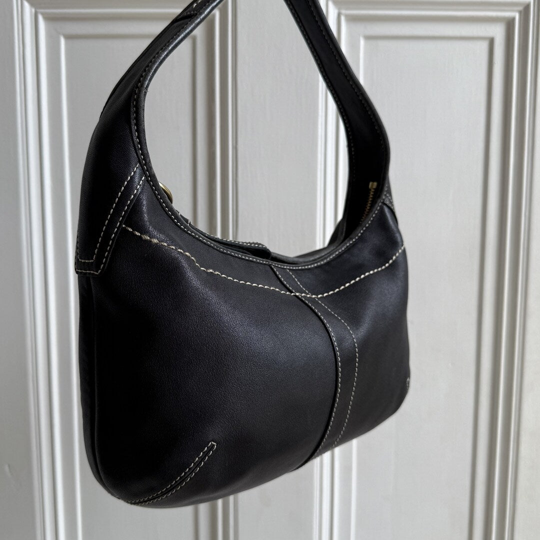 Coach Mini Ergo Hobo Leather Black Shoulder Bag