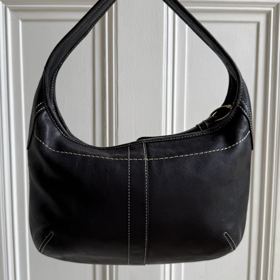 Coach Mini Ergo Hobo Leather Black Shoulder Bag