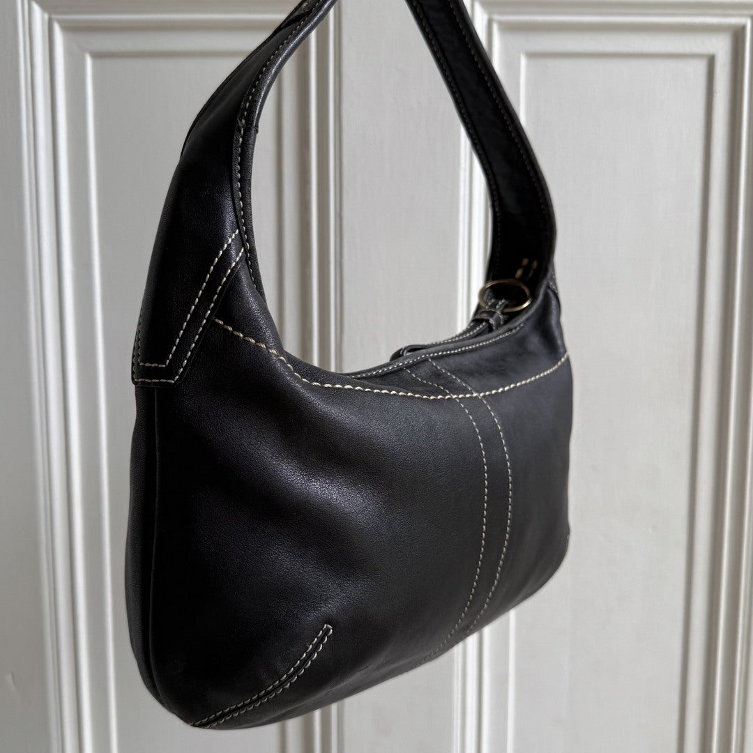 Coach Mini Ergo Hobo Leather Black Shoulder Bag