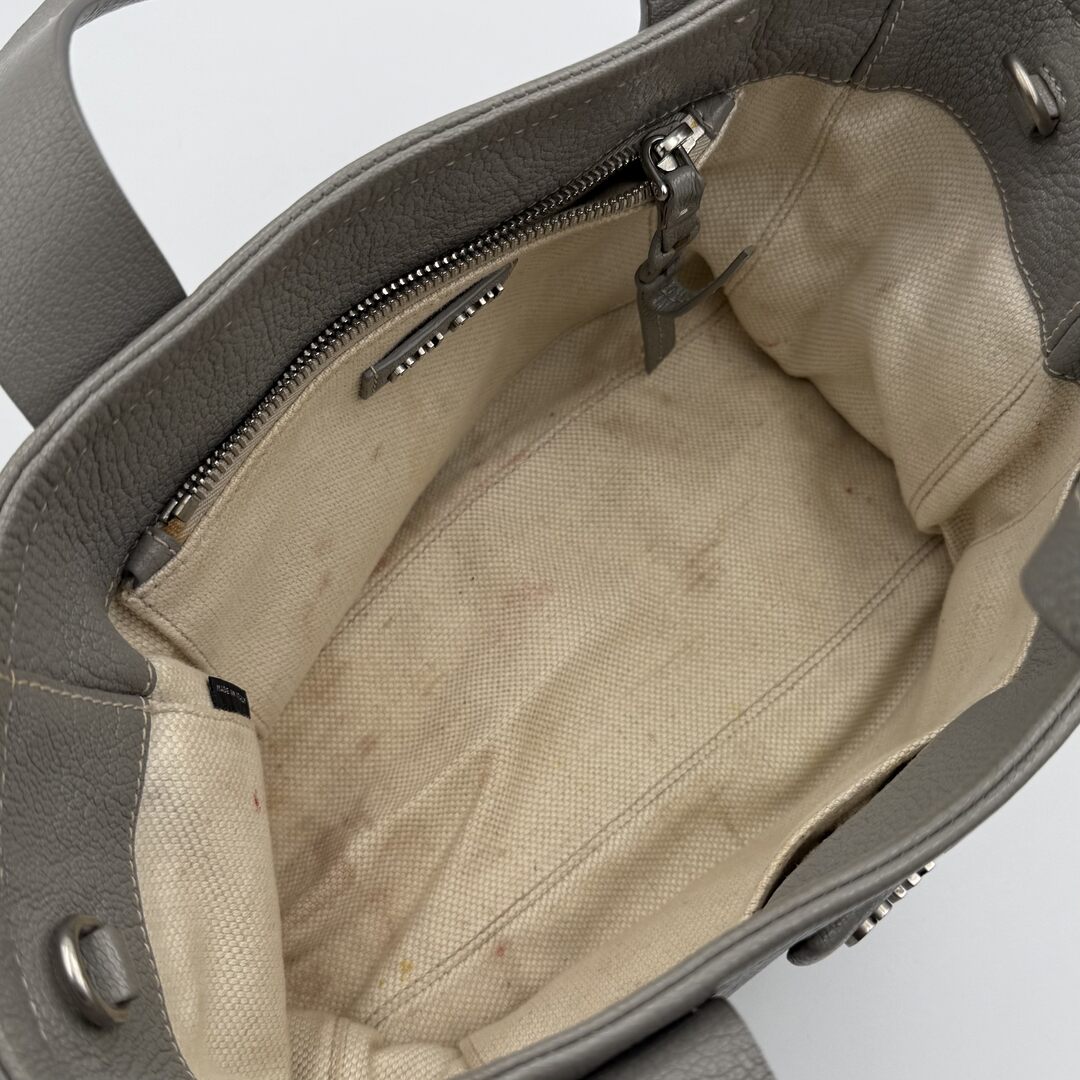 Miu Miu Grey Leather Handbag