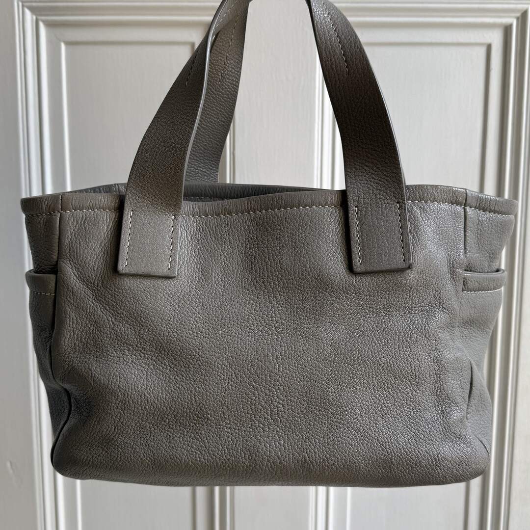 Miu Miu Grey Leather Handbag