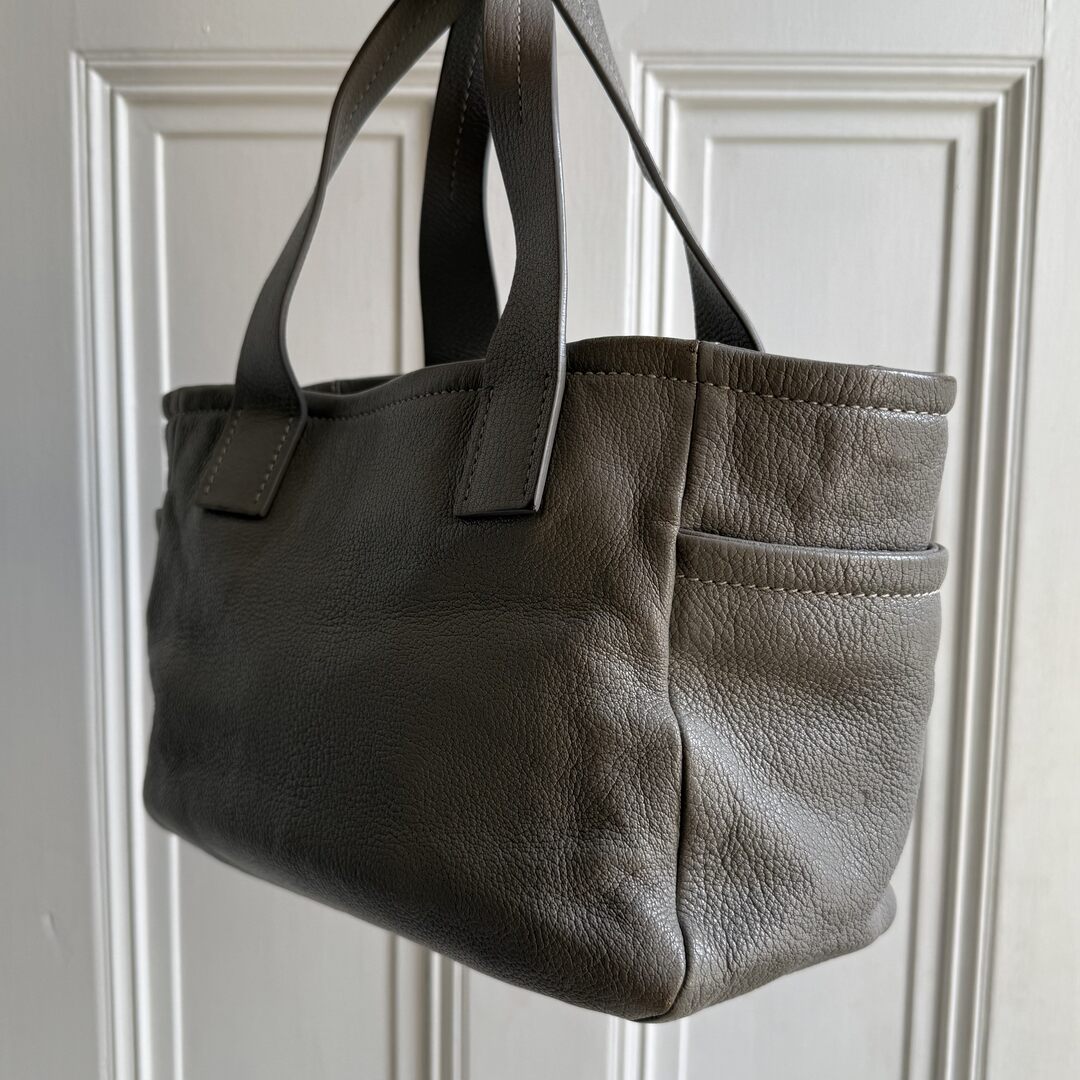 Miu Miu Grey Leather Handbag
