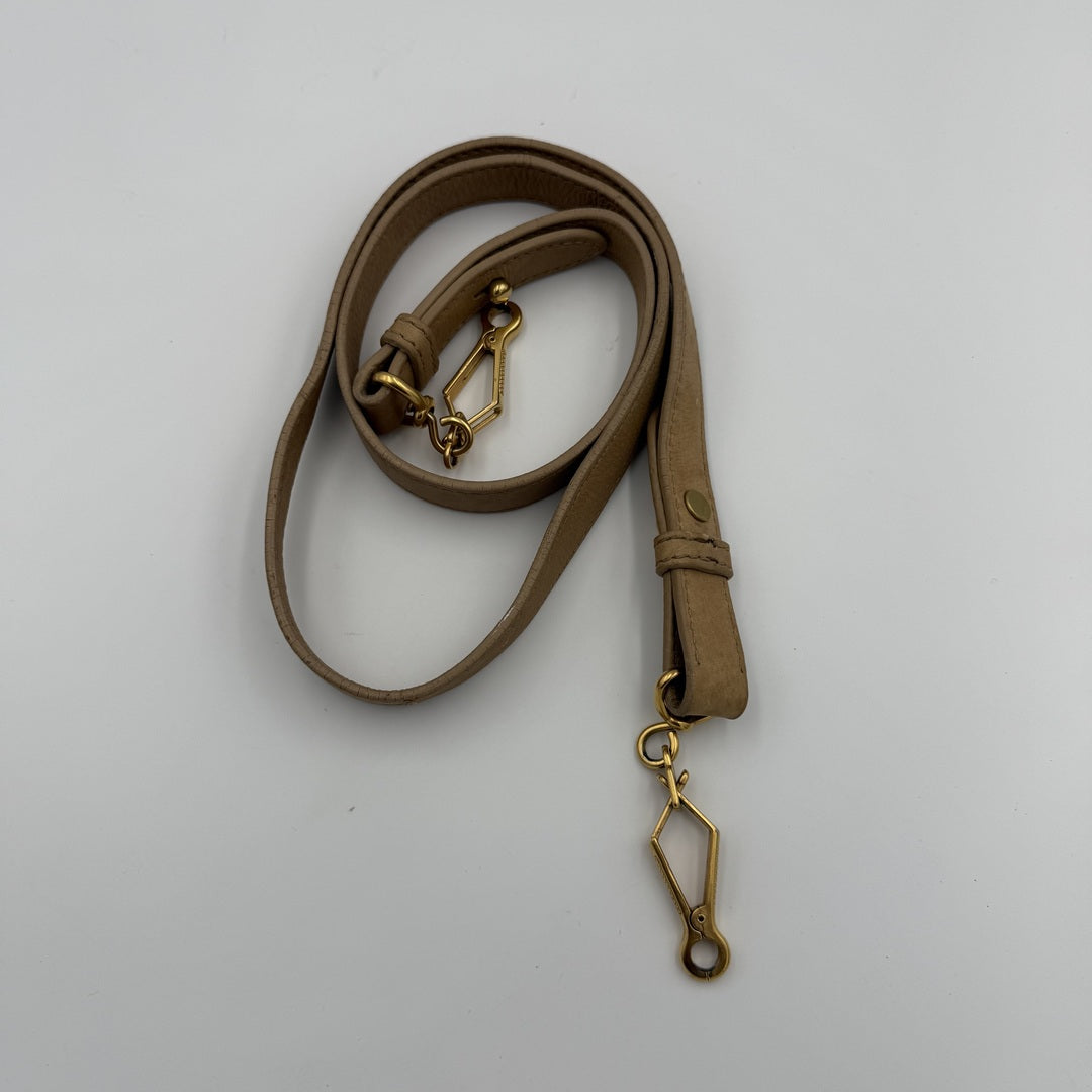 Miu Miu XL Vitello Leather Taupe Brown Handbag