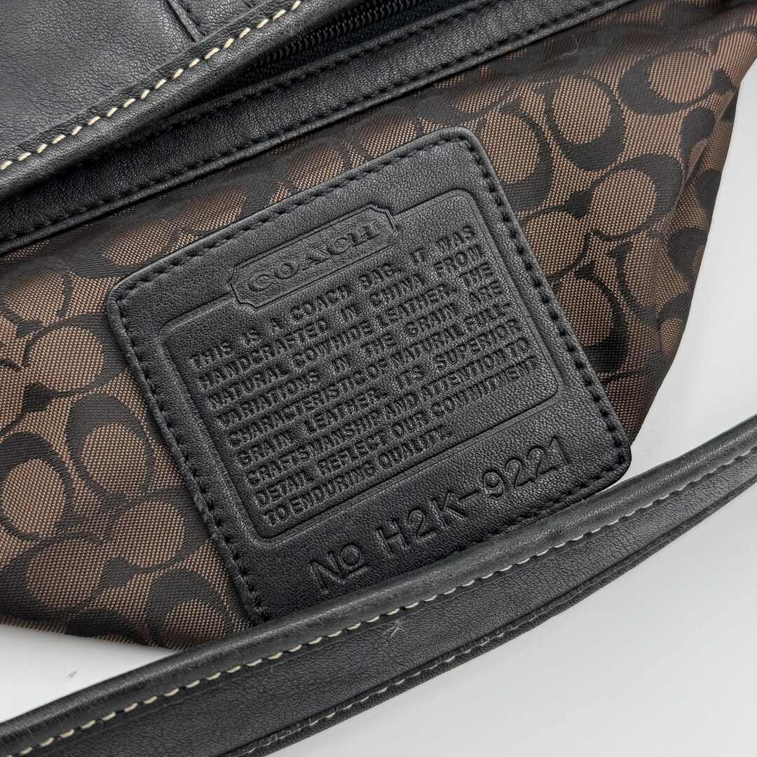 Coach Mini Ergo Hobo Leather Black Shoulder Bag