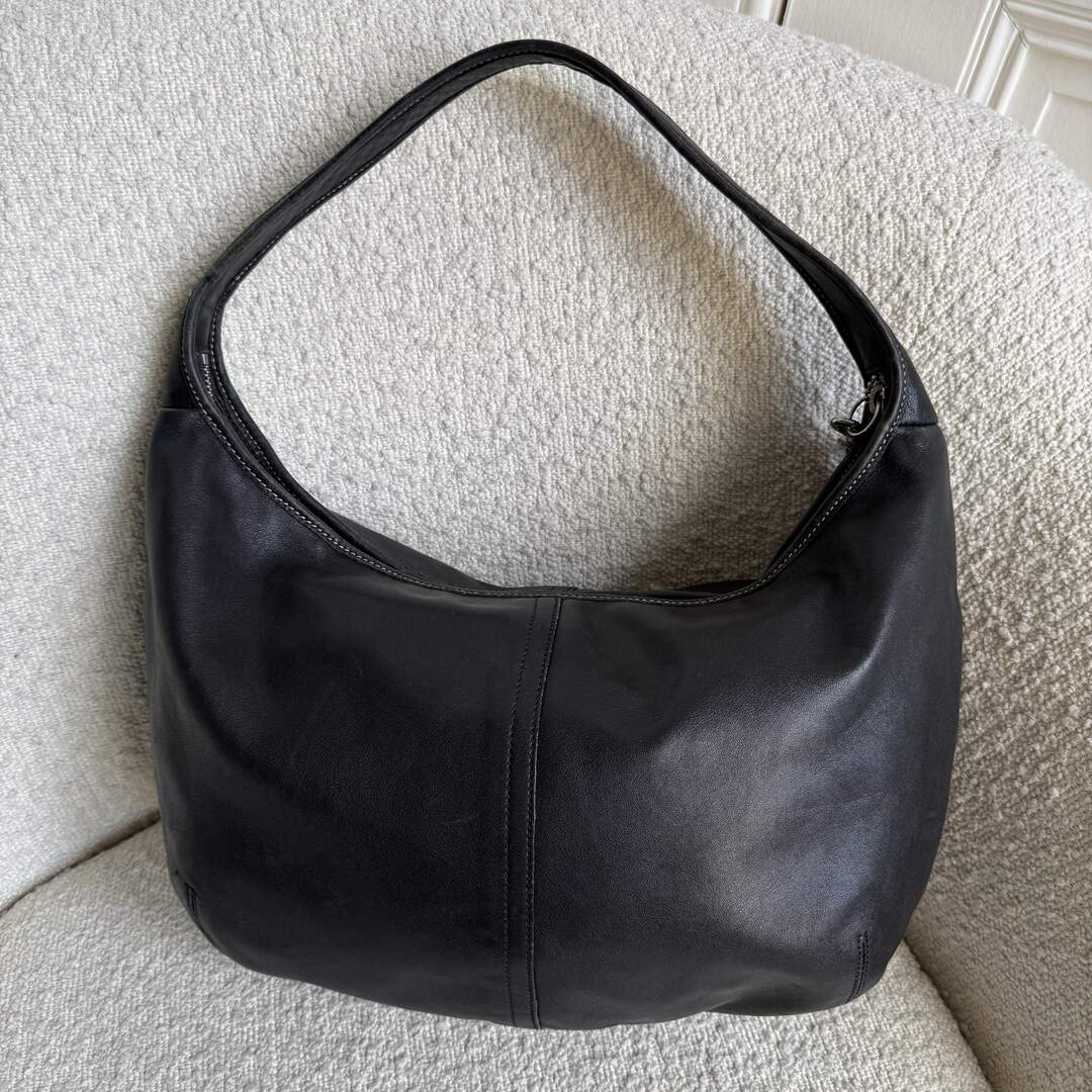 Coach Mini Ergo Hobo Leather Black Shoulder Bag