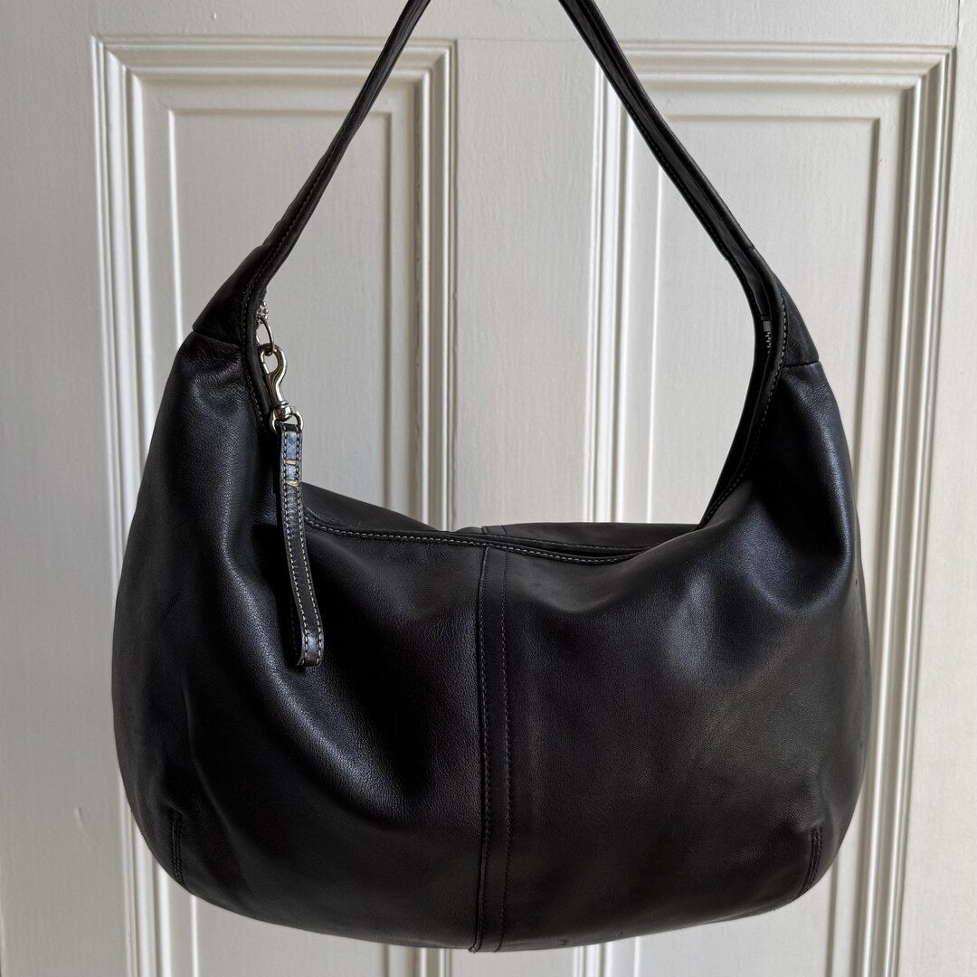 Coach Mini Ergo Hobo Leather Black Shoulder Bag