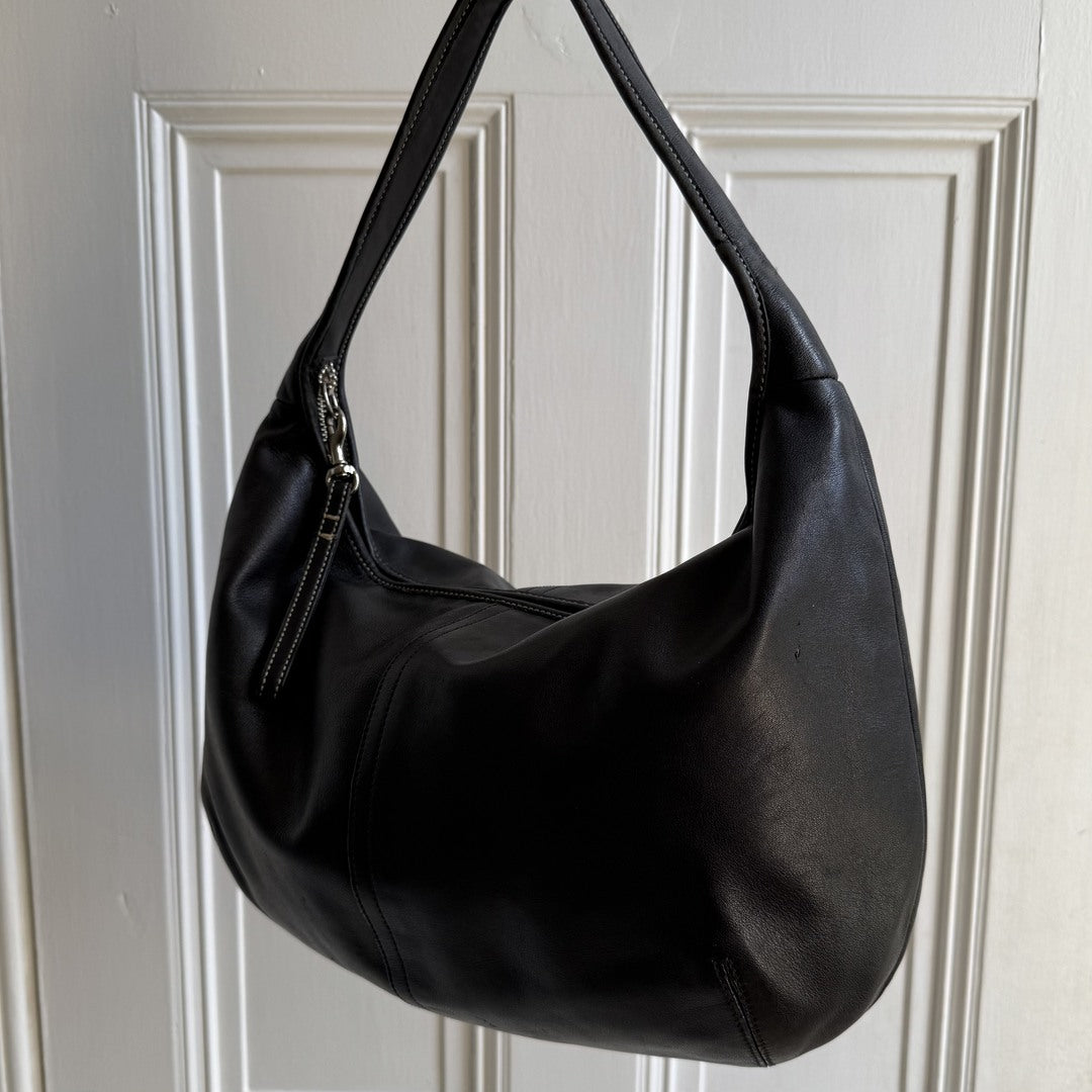 Coach Mini Ergo Hobo Leather Black Shoulder Bag