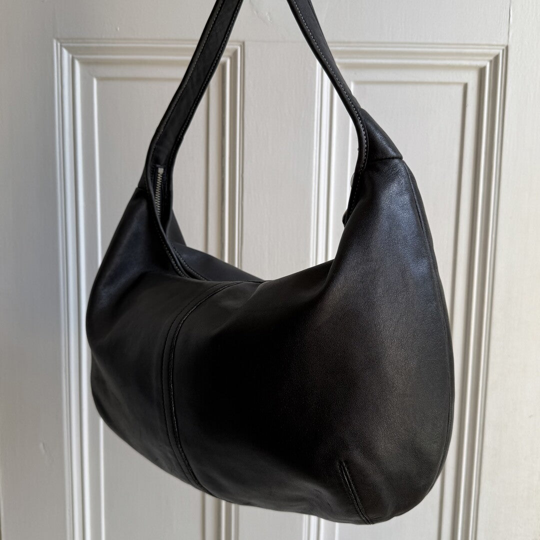 Coach Mini Ergo Hobo Leather Black Shoulder Bag