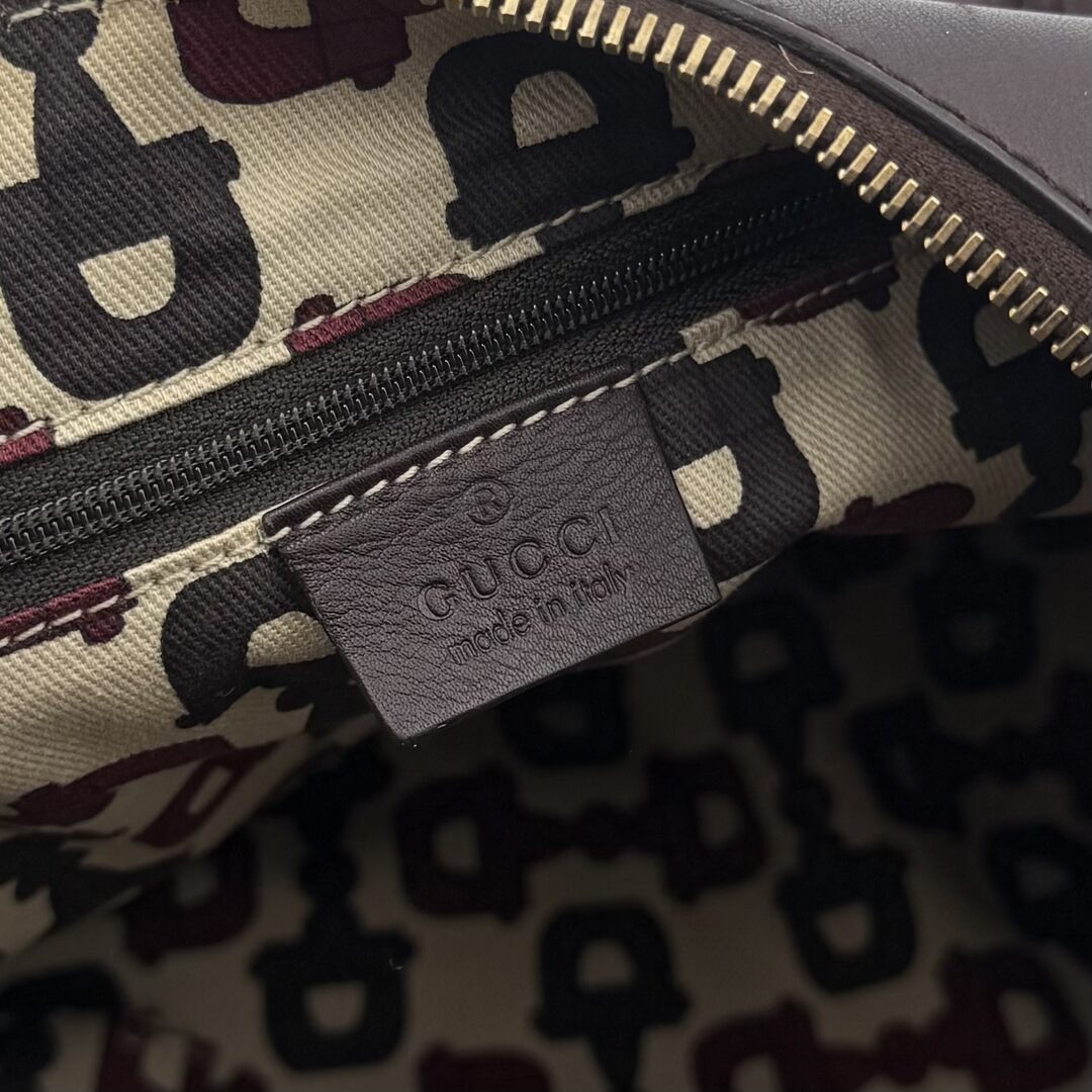 Gucci Guccissima Abbey Brown Shoulder Bag