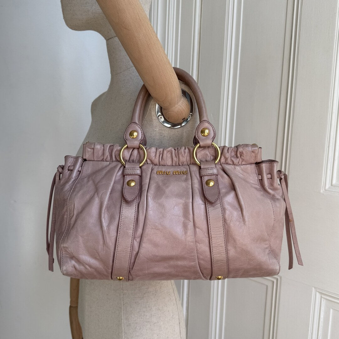 Miu Miu Vitello Dusty Pink Handbag