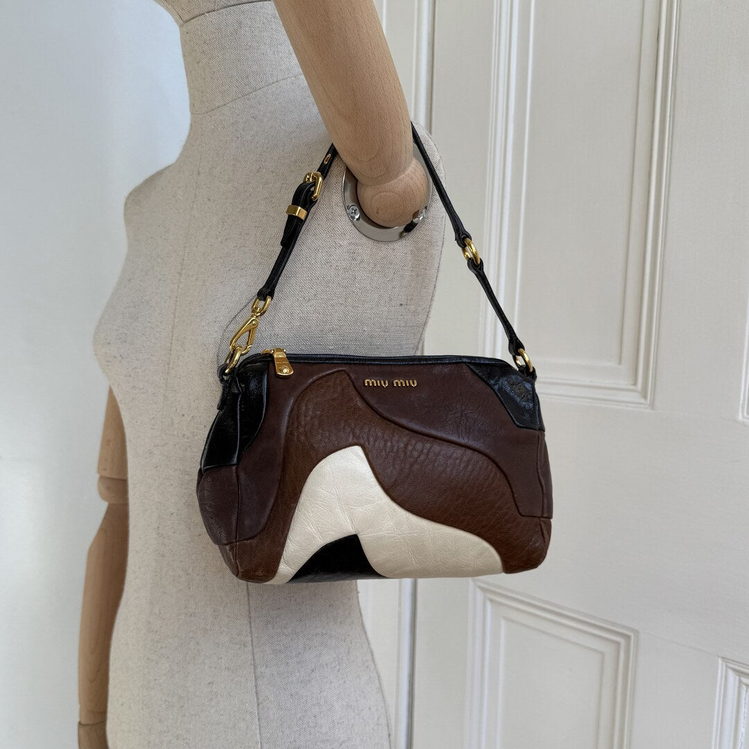 Miu Miu Leather Patchwork Mini Shoulder Bag