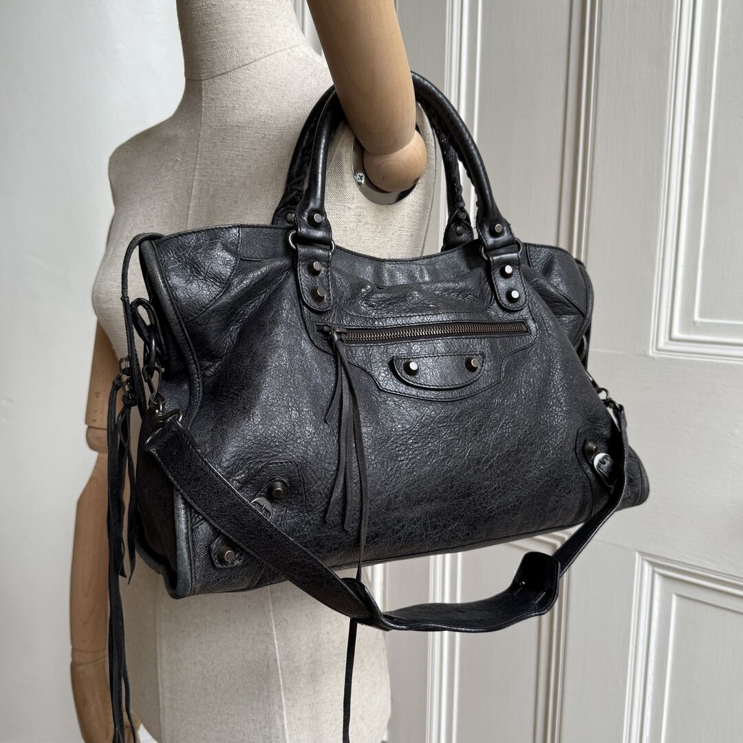 2009 Balenciaga City Leather Black Handbag