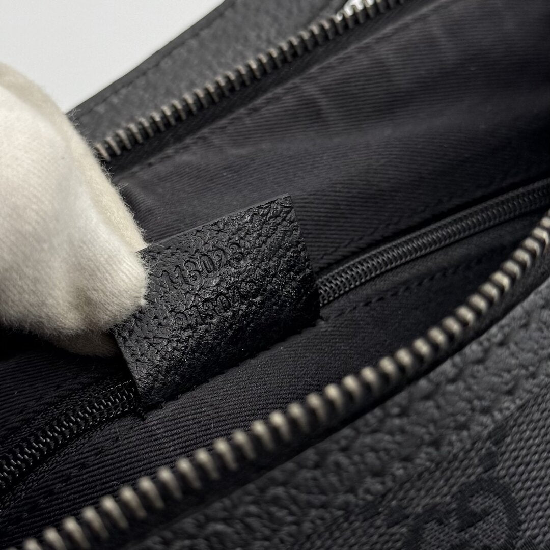 Gucci GG Canvas Black Shoulder Bag