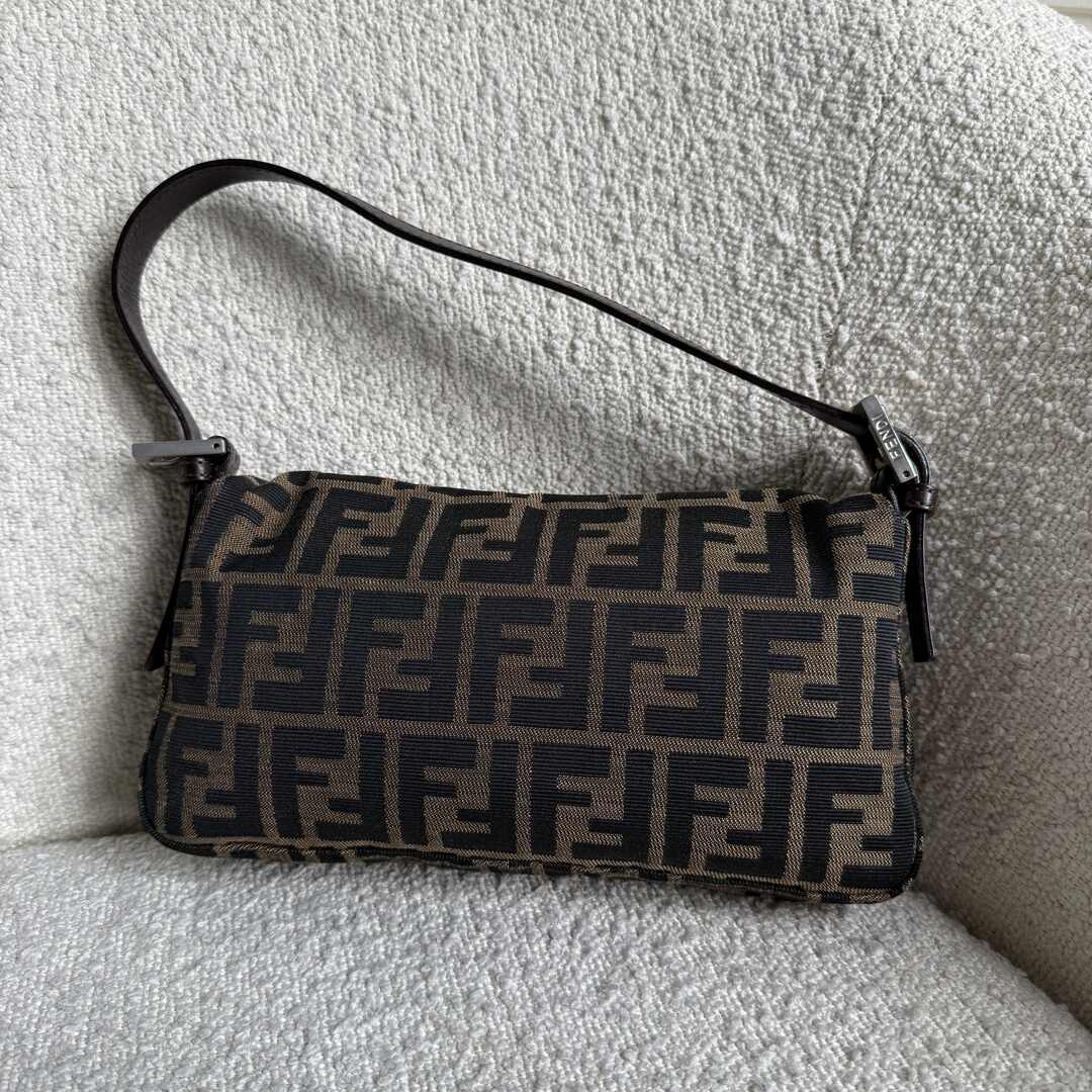 Fendi Mamma Baguette Zucca Shoulder Bag