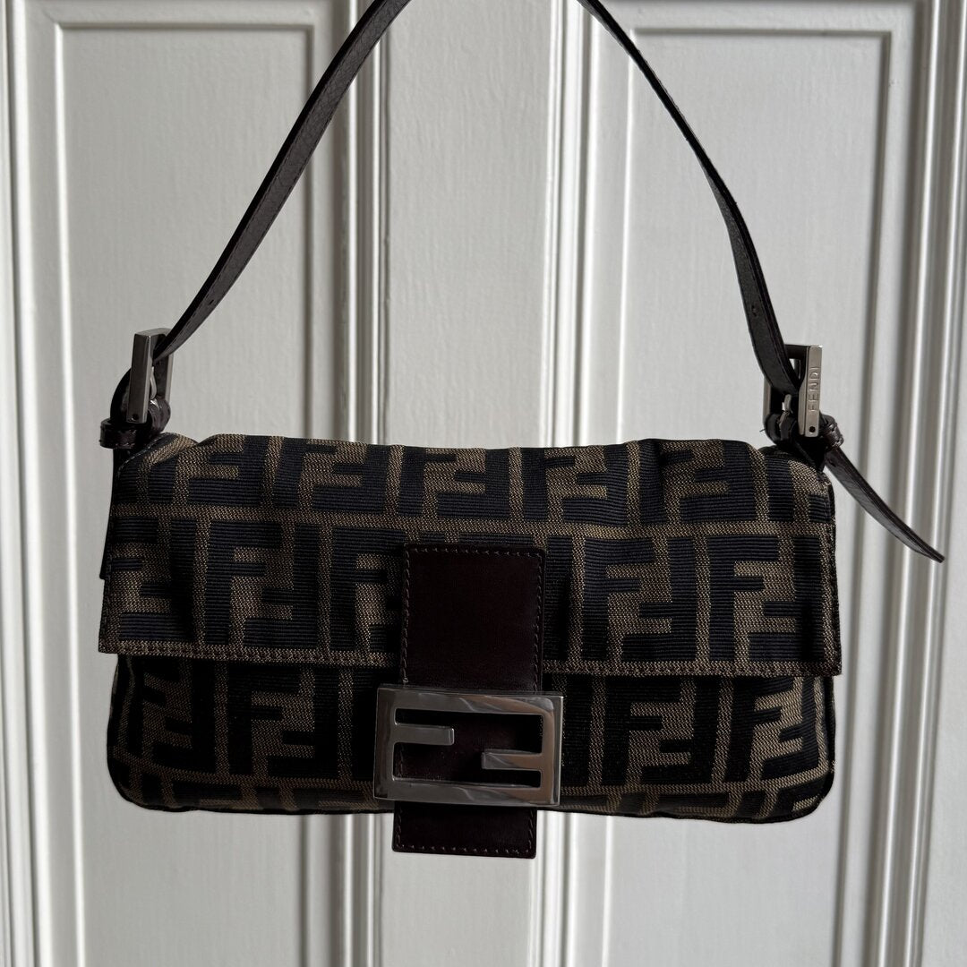 Fendi Mamma Baguette Zucca Shoulder Bag