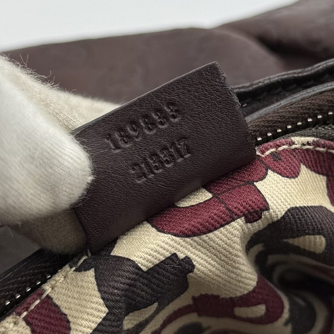 Gucci Guccissima Abbey Brown Shoulder Bag