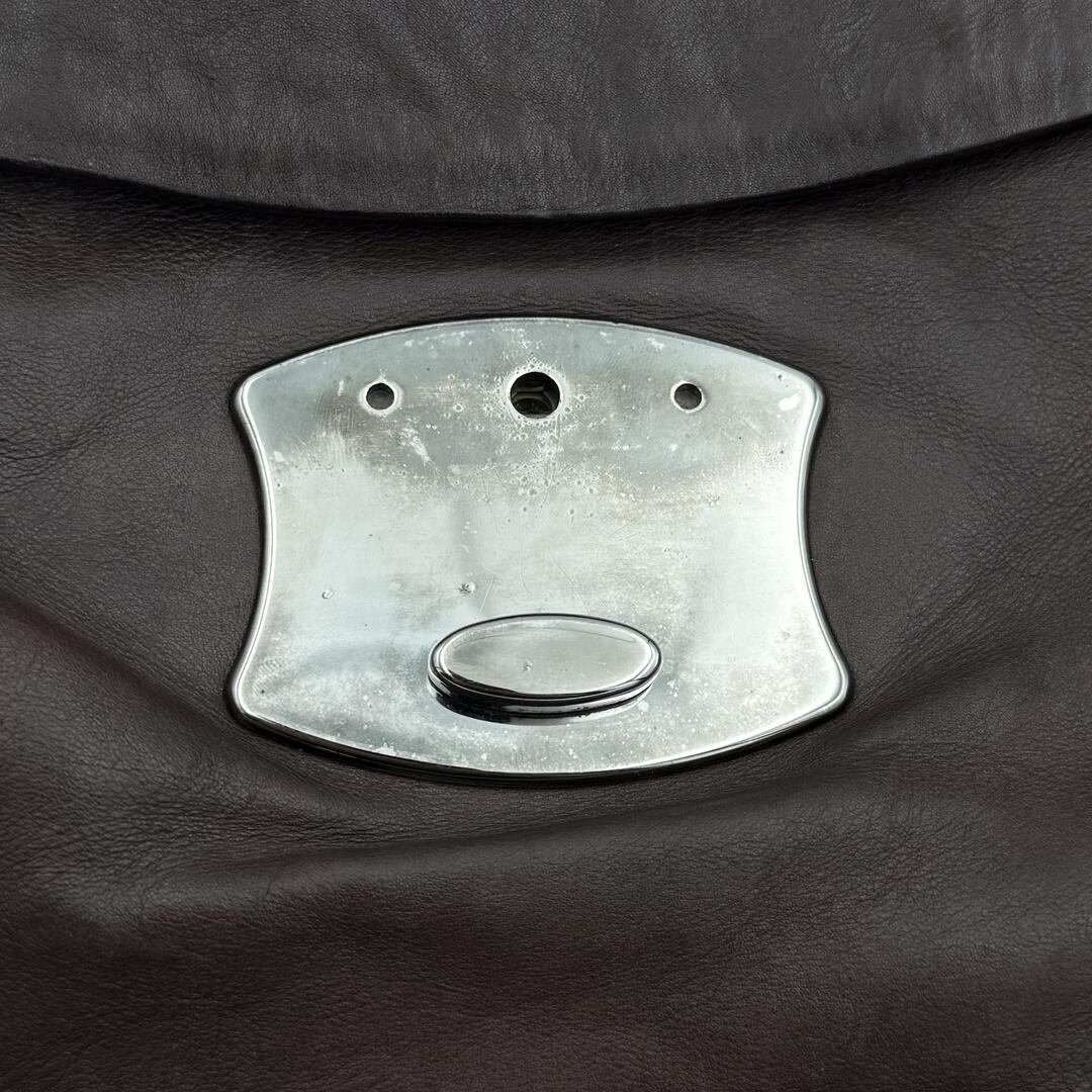 Prada Vitello Easy Leather Brown Shoulder Bag