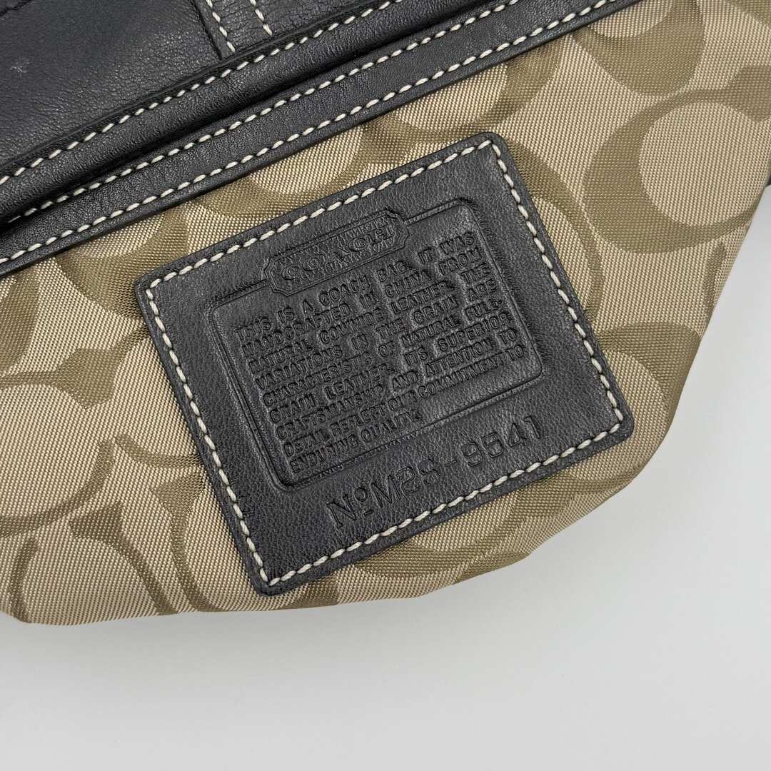 Coach Croissant Leather Black Shoulder Bag