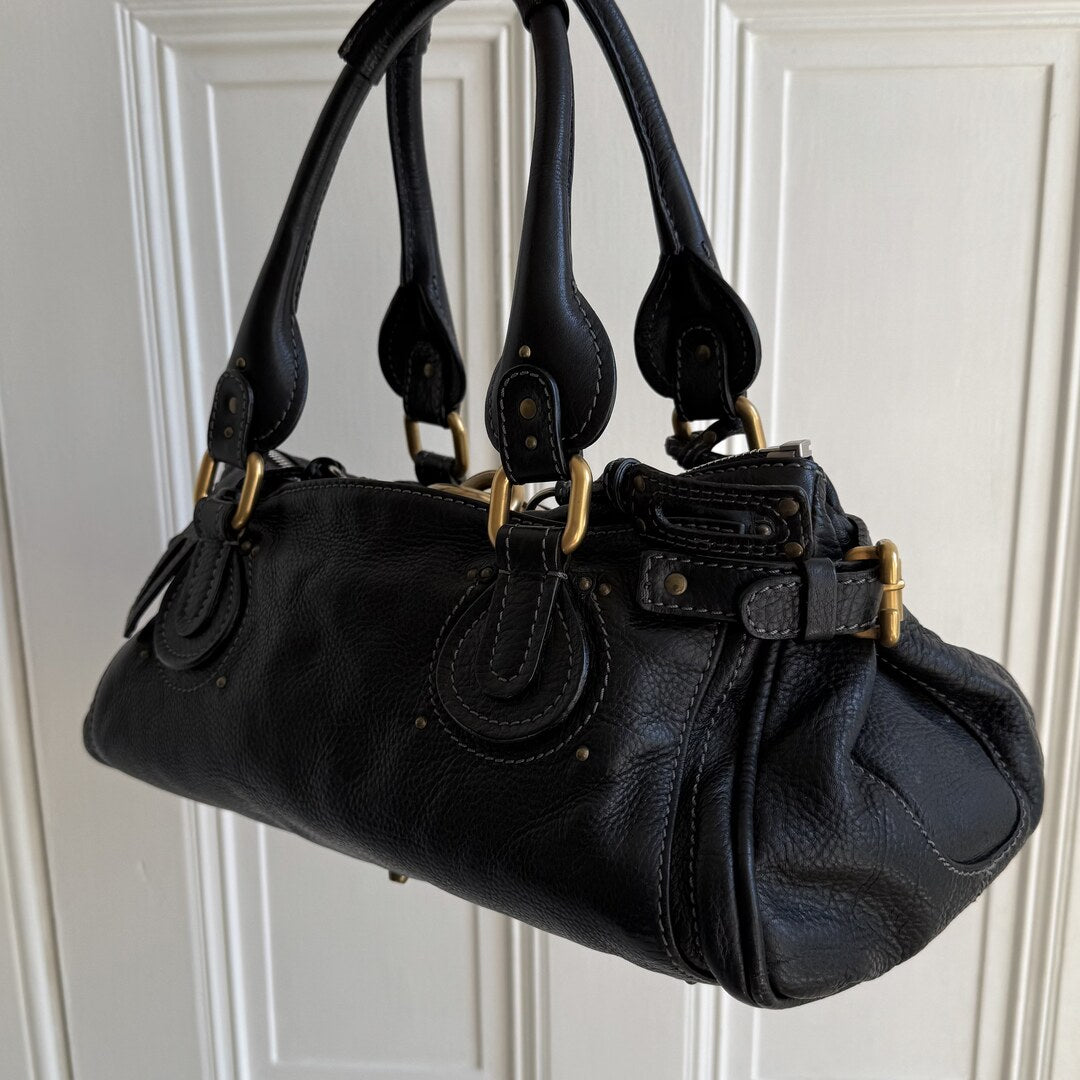 Chloe Paddington Leather Black Handbag