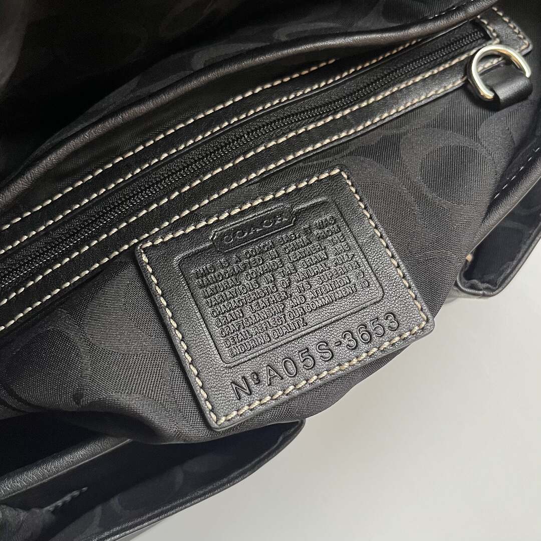 Coach Soho Leather Black Shoulder Bag